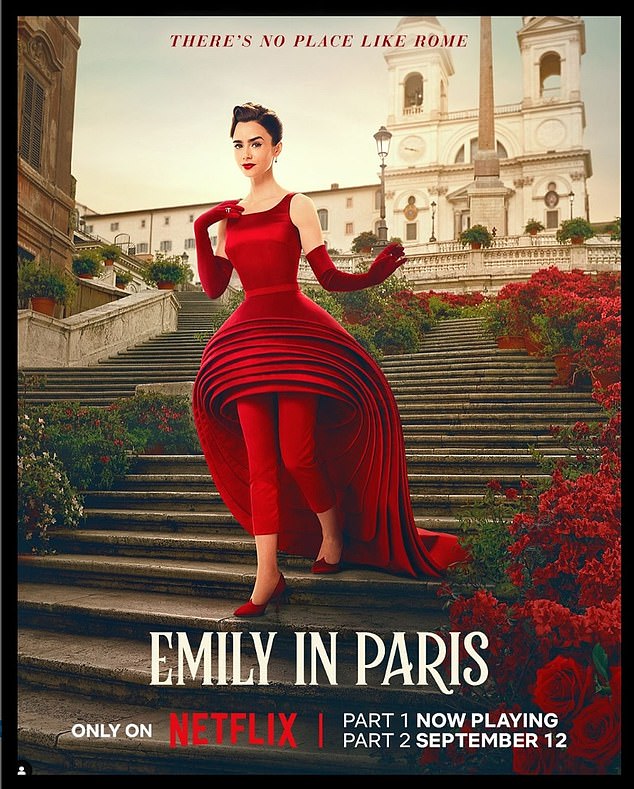 Lily Collins has released a brand new poster to promote the second part of the fourth season of Emily In Paris