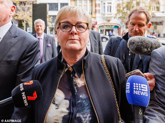 Linda Reynolds told reporters outside court she had 