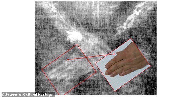 A 2017 study digitally restored the hand region of the Shroud of Turin imprint, revealing the unnatural position of the thumb of the right hand that may have been caused by the crucifixion