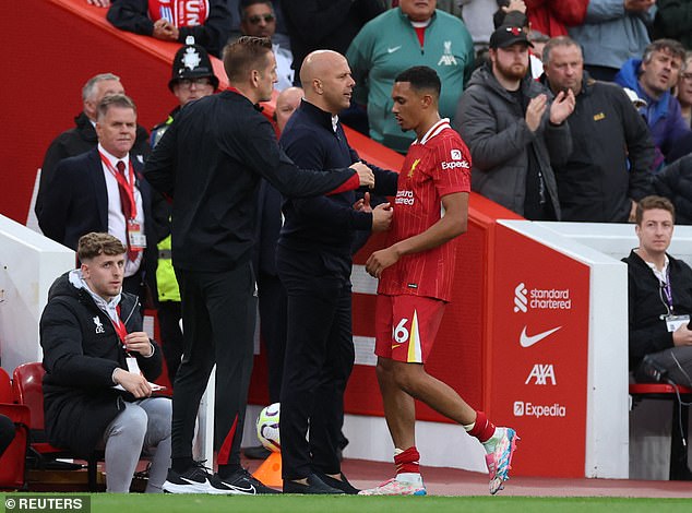 Liverpool fans fear Trent Alexander-Arnold has fallen out with Arne Slot