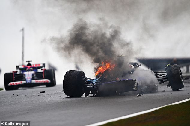 Williams driver Logan Sargeant crashed heavily during the final practice session of the Dutch Grand Prix