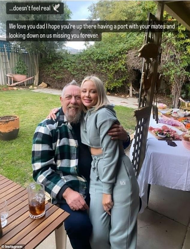 The Married At First Sight star posted on Instagram Stories last week to announce the heartbreaking news of her father's death in an emotional message