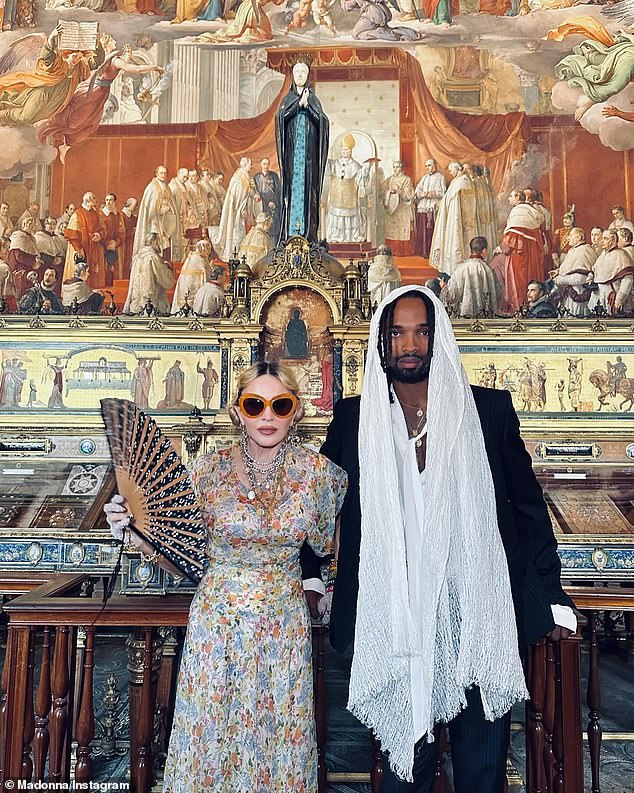 Madonna celebrated her 66th birthday in style in Italy with her children, friends and new toyboy Akeem Morris, 28