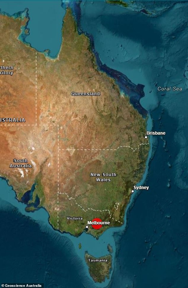 A 4.1 magnitude earthquake struck at 3:48 a.m. Wednesday near Woods Point in Victoria's High Country