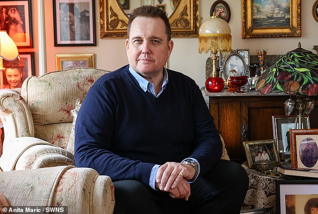 Shaun Evans, 55, from Wolverhampton said it felt like a 'bad bruise' at first but he became concerned when he saw blood while showering in June 2022