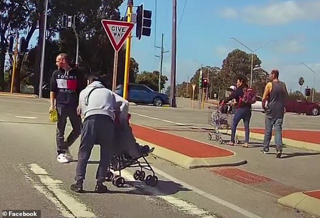 Dashcam captured dramatic moment when man pulled machete from pram