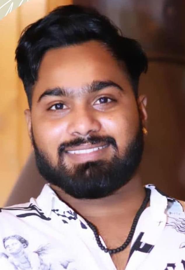 Mano Yogalingam (pictured), 23, suffered burns to 80 percent of his body and died of his injuries on Wednesday at Melbourne's Alfred Hospital.