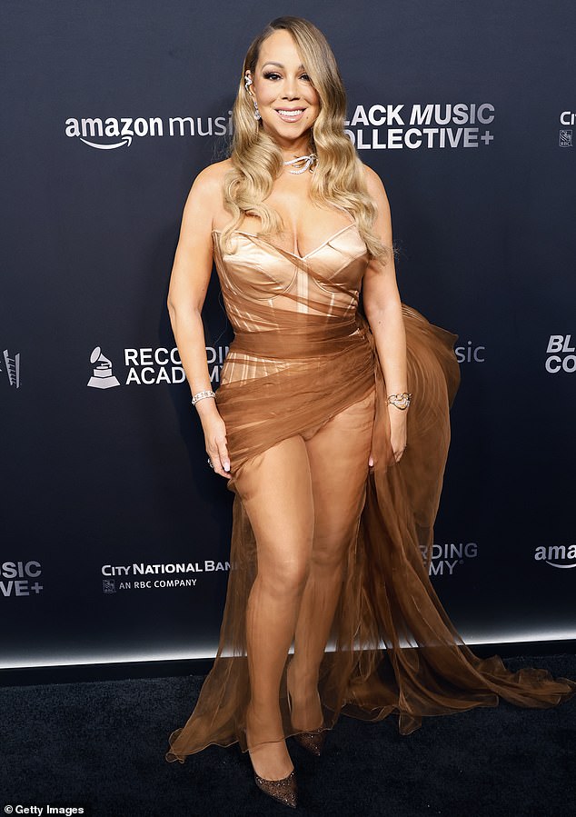 Mariah Carey, 55, reportedly had 'no contact' with her older sister, Alison Carey, before she died of shock on the same day as their mother, Patricia; seen in LA in February