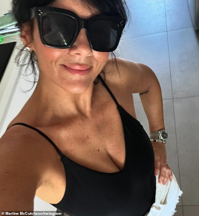 Martine McCutcheon, 48, showed off her stunning figure in snaps she shared on Instagram during her sunny holiday in Marbella on Monday