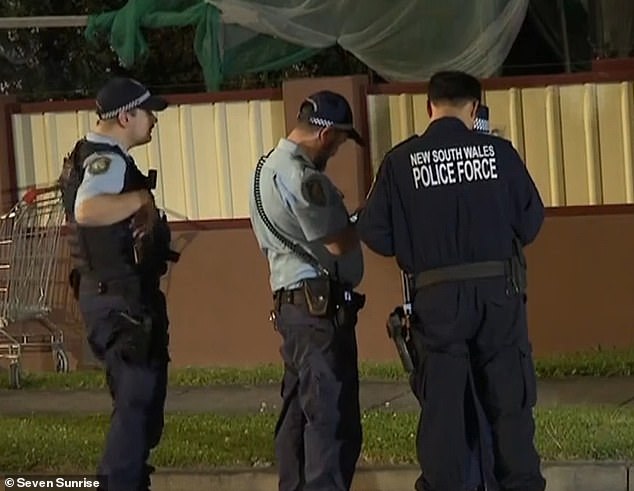 Two young girls were left terrified after a gang of armed men stormed their Western Sydney home in the early hours of Friday morning