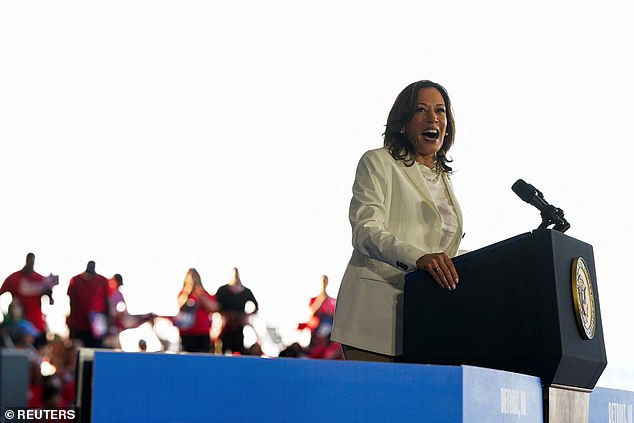 Moment Kamala Harris SNAPS at anti Israel protesters as they hijack