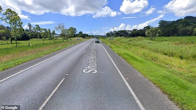 The crash occurred on Shute Harbour Road, in Mount Marlow, southwest of Airlie Beach, in north Queensland, at 1.08pm on Sunday (stock photo)