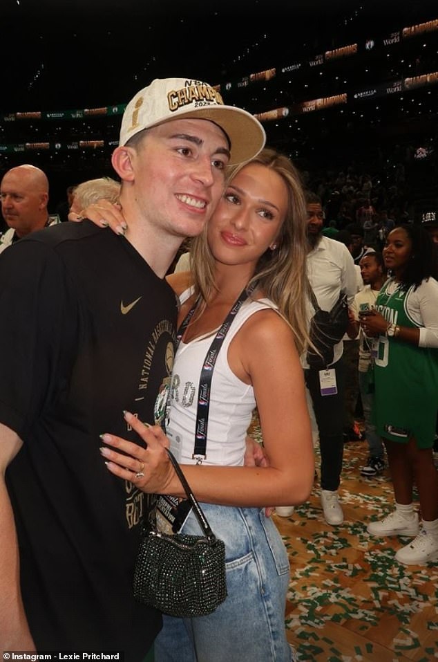 She was on hand to celebrate his NBA championship when the Celtics won in June