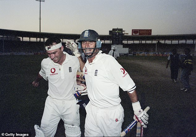 During his interview with Sky Sports, Hussain (right) called Thorpe (left) 'one of his best friends' and praised him as 'a great player;'