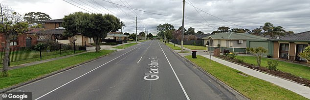 The baby was discovered outside a Gladstone Road address in Dandenong North, 27km south-east of Melbourne's CBD, with life-threatening injuries at around 2.40am. The street is pictured in a general view, but the houses shown are not believed to be connected to the incident.