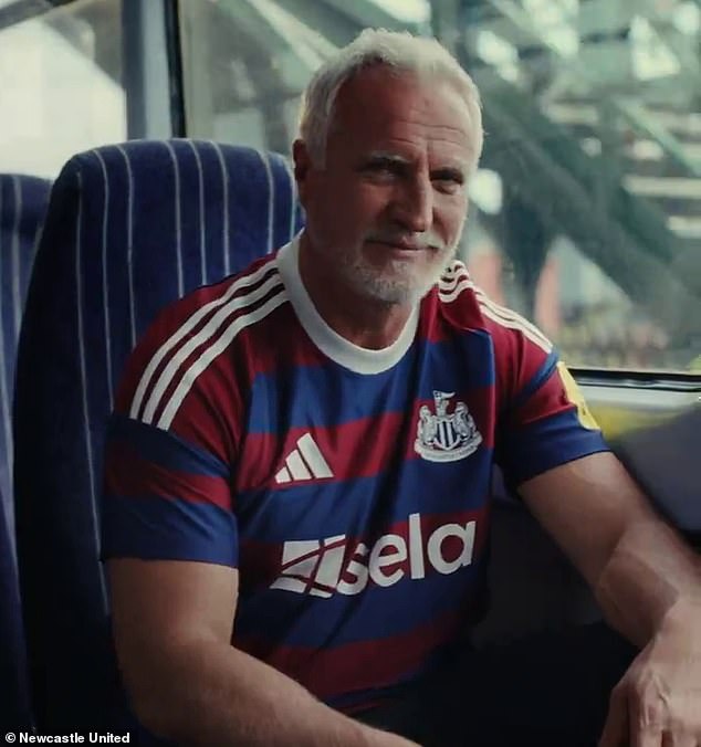 The video features a number of Newcastle legends to promote the club's new away kit