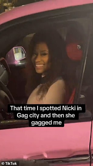 In a TikTok video posted on December 6, Tameer and several fans greet Nicki as she sits in a car, but — once she recognized him as 