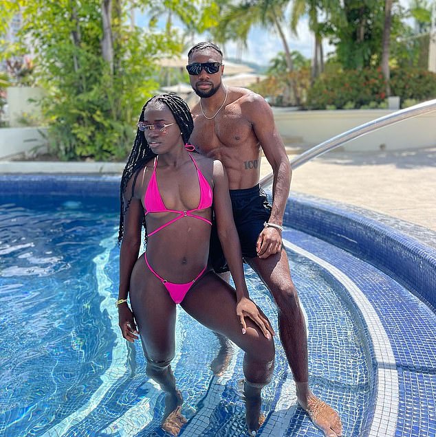 Noah Lyles raves about girlfriend Junelle Bromfield (left) after admitting he's 