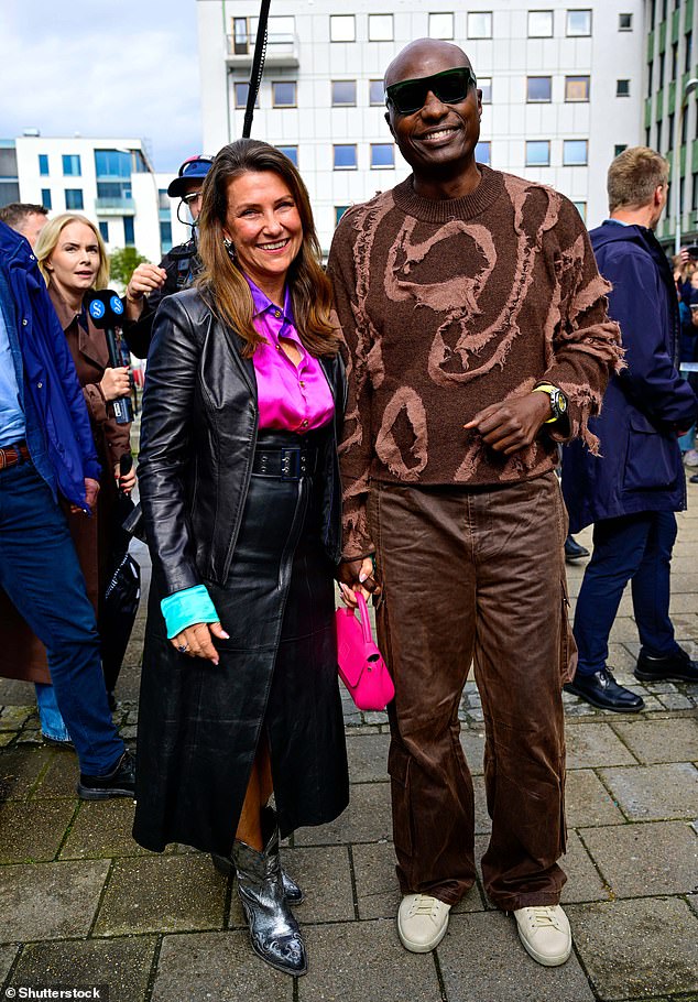 Princess Martha Louise (pictured yesterday with shaman Durek Verrett) is controversial among some Norwegians because of some of her spiritual views