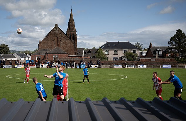 Hurlford United take on Troon in the serene surroundings of Blair Park