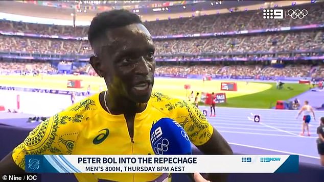 Peter Bol has given an ultimatum to doping testers after his 800m series in Paris