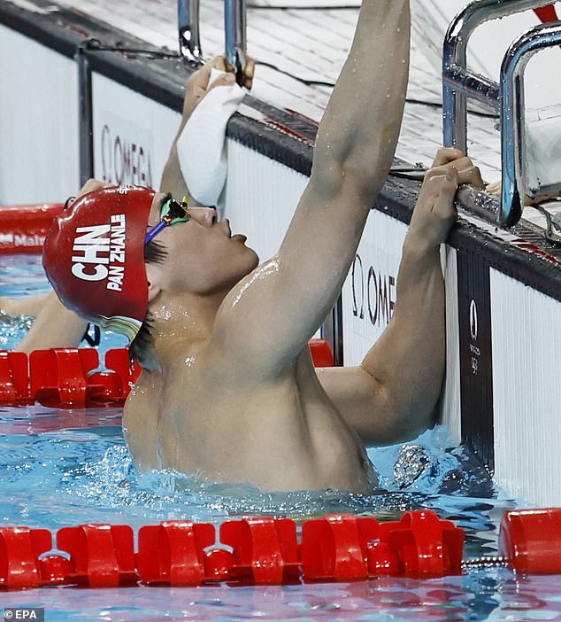 Chinese swimmer Pan Zhanle has created another dramatic moment at the Paris Olympics, amid ongoing speculation as to whether he is actually a clean athlete