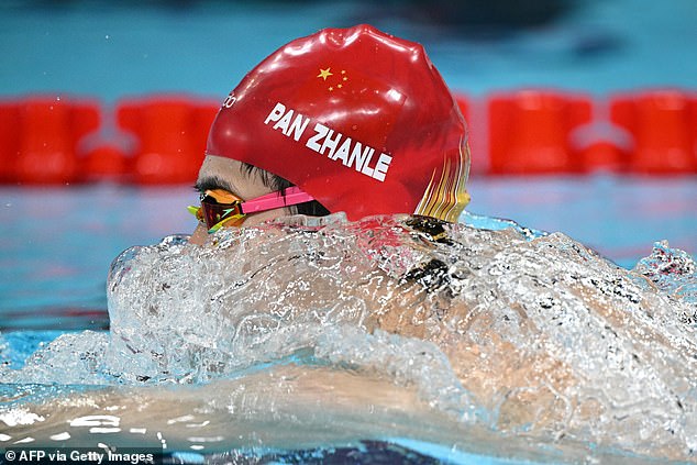 Zhanle attracted attention again after recording the fastest ever 100m relay when he competed in the 4x100m freestyle final at the La Defense Arena