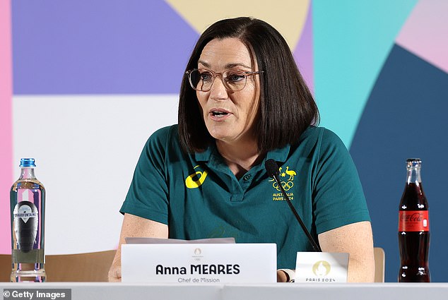 Australian chef de mission in Paris, Anna Meares (pictured), said criticism of Raygun was the same kind of misogynistic insults that have been directed at female athletes for generations