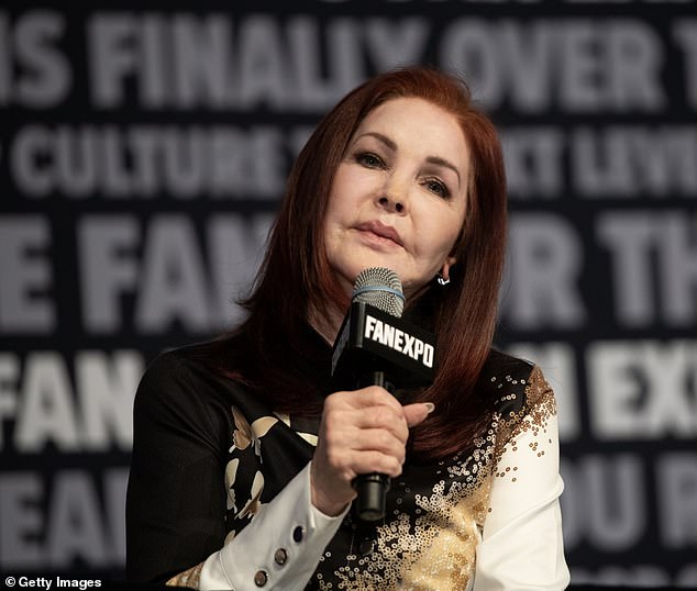 Priscilla Presley paid tribute to her late ex-husband Elvis Presley on Friday to mark the 47th anniversary of his death; seen in July 2024