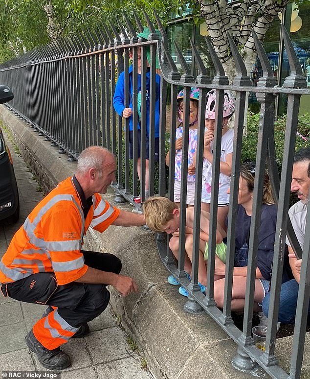 RAC technician John Walshe has received widespread praise after helping a six-year-old boy whose head was stuck between metal fences in Dublin