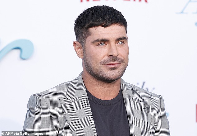 Zac Efron, 36, was hospitalized in Ibiza over the weekend after diving deep into a pool at an Ibiza villa on Saturday morning, causing his chest to hit the bottom of the pool and water to enter his lungs. Pictured in LA in June