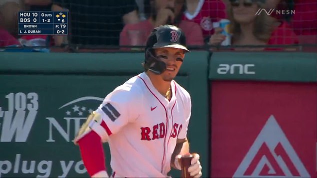 Red Sox outfielder Jarren Duran was caught on a hot mic saying a homophobic slur