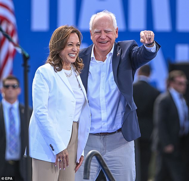 Harris announced her VP Pick Tim Walz on Tuesday