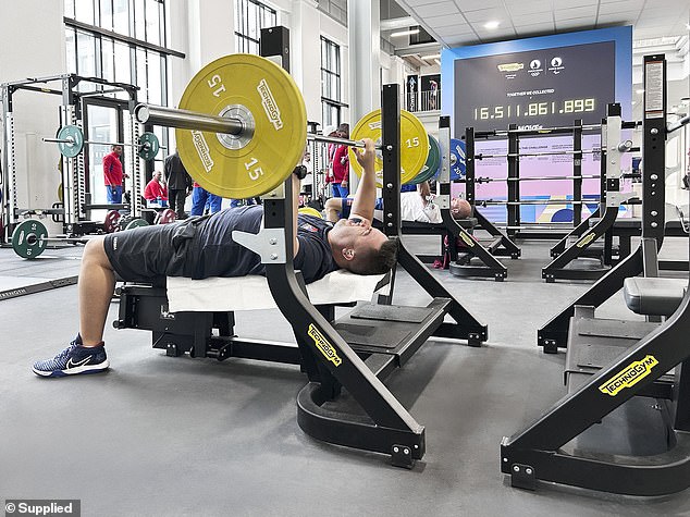 Paralympic athletes have access to elite fitness facilities as they chase gold in Paris (pictured, in the Olympic Village)