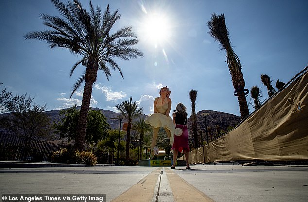 A massive statue of Marilyn Monroe that towered over Palm Springs for years will be moved after a lengthy legal battle