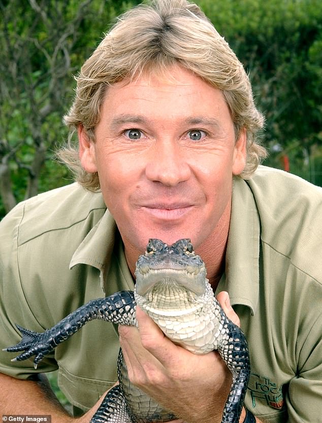 Steve Irwin pictured here in 2002