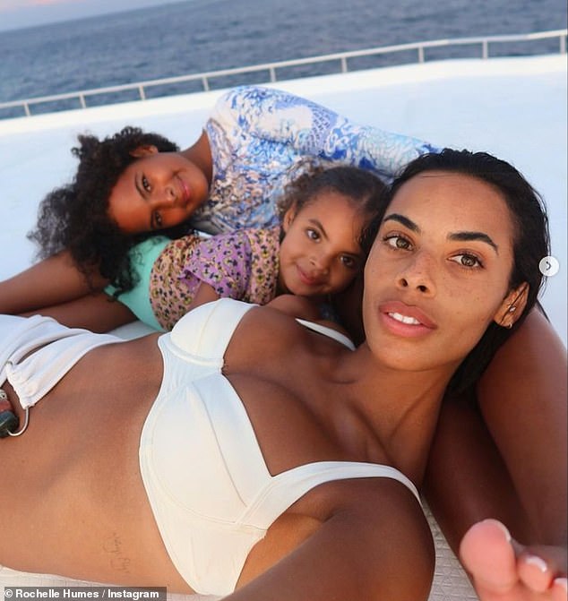 The couple enjoyed a rare holiday without their beloved children Alaia-May, 11, Valentina, seven, and Blake, three (pictured)