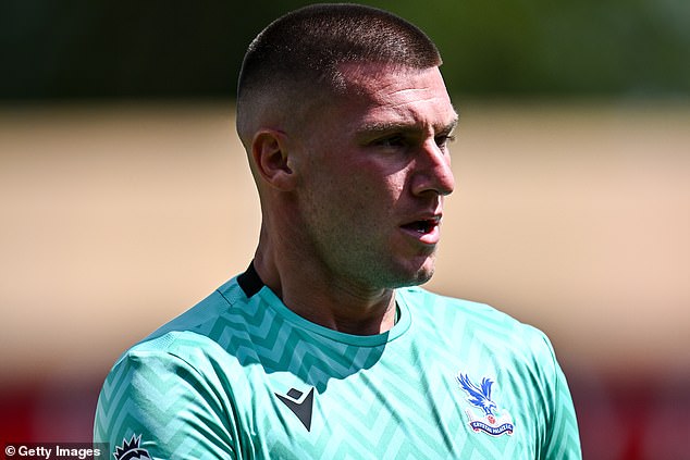 Sam Johnstone played for Crystal Palace in a friendly against Crawley Town last month