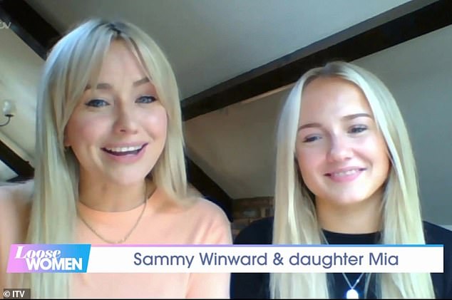 Sammy Winward's daughter Mia revealed she had ambitions to follow her into acting before causing a family rift by turning to OnlyFans