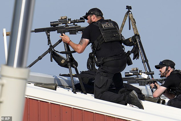 Secret Service counter snipers on the roof of Trump's Butler campaign rally. A whistleblower informed Senator Hawley on Thursday that the new Secret Service Acting Director personally cut funding to the Counter Surveillance Division (CSD).