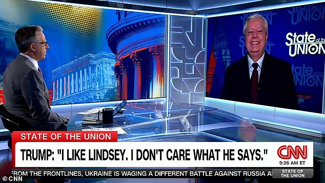 Sen. Lindsey Graham laughed it off when confronted on CNN with a video of Donald Trump saying he “doesn’t care” what advice the South Carolina lawmaker has for his 2024 campaign.