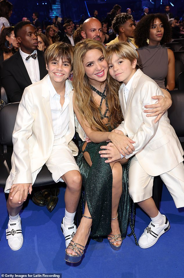 But Shakira insisted to Rolling Stone that she is not interested in a relationship at this time, as the well-being of her children is her main focus; Shakira seen with sons Milan and Sasha in November 2023