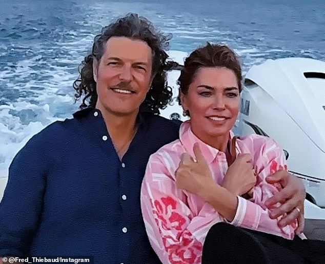 Shania Twain's husband Frédéric Thiébaud congratulated her on her 59th birthday on Instagram on Wednesday