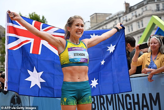 The future of the Commonwealth Games (2022 gold medallist Jessica Stenson, pictured) was in a bleak mood after Victoria's shock decision not to host the 2026 event