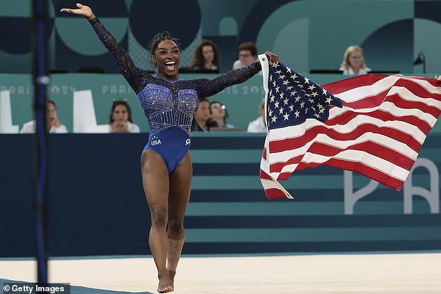 Simone Biles said her gold medal at Thursday's Olympics was her most stressful yet