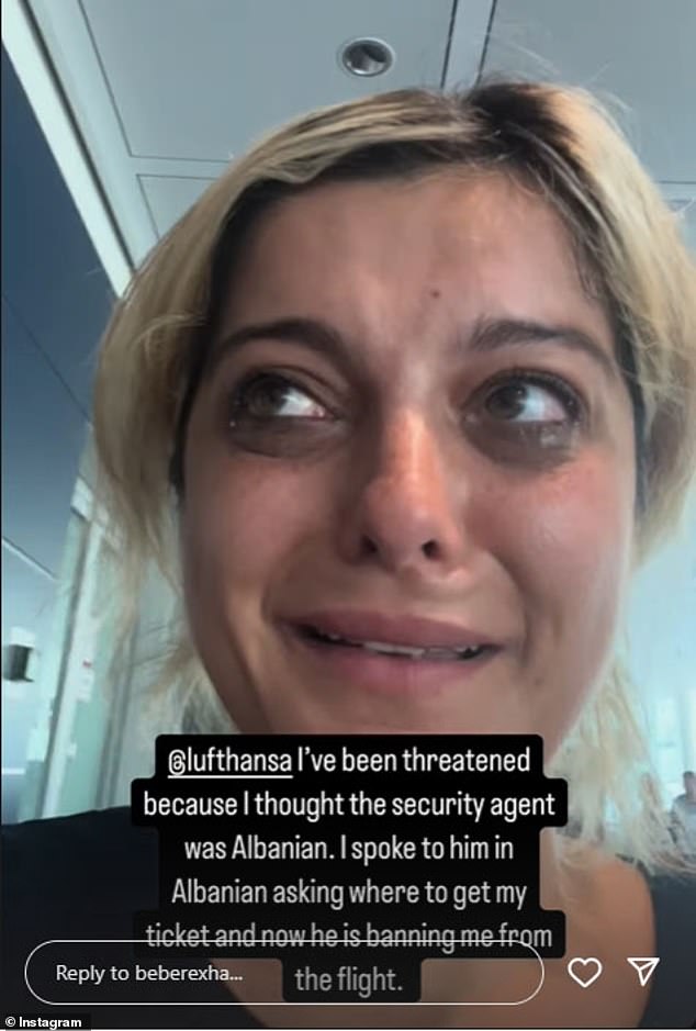 Sharing footage of herself sobbing with her 11.9 followers, the 34-year-old singer explained that she was emotional because the man had allegedly banned her from 