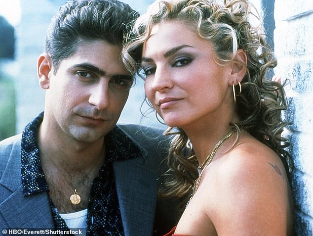 However, the actor believes there could be an opportunity to further explore his character, Christopher Moltisanti, in a spin-off film (pictured with co-star Drea de Matteo)