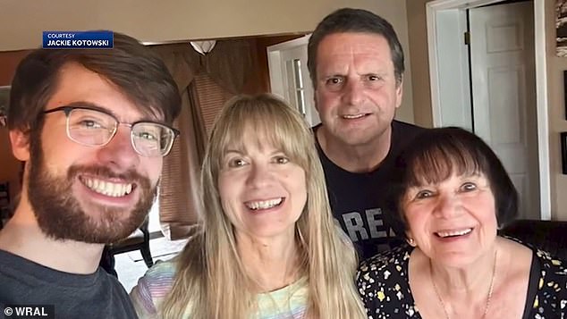 Stanley Kotowski (pictured center, right), 60, was found dead near his family's vacation home after he disappeared during a trip to South Carolina's posh Hilton Head Island