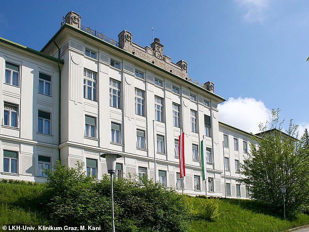 The doctor, whose identity has not been released, worked at the University Hospital Graz in Austria (photo)