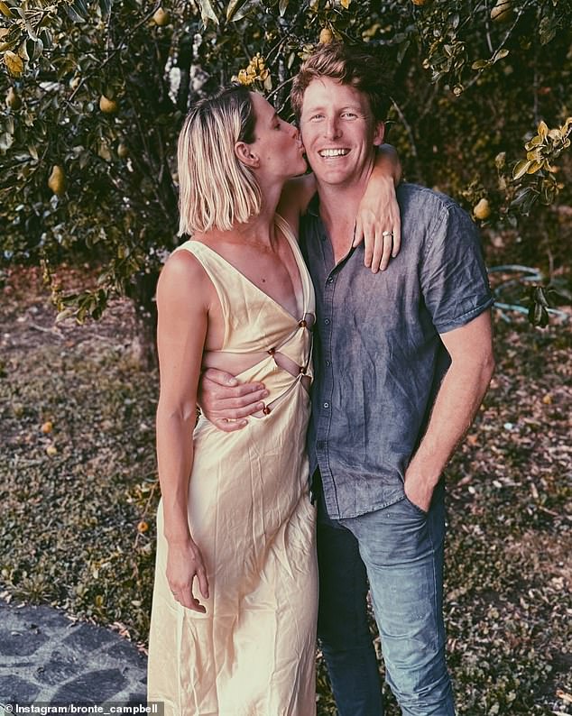 Bronte Campbell has quietly announced her engagement to long-term boyfriend Benfield Lainchbury in a series of photos from their recent European holiday, with both pictured